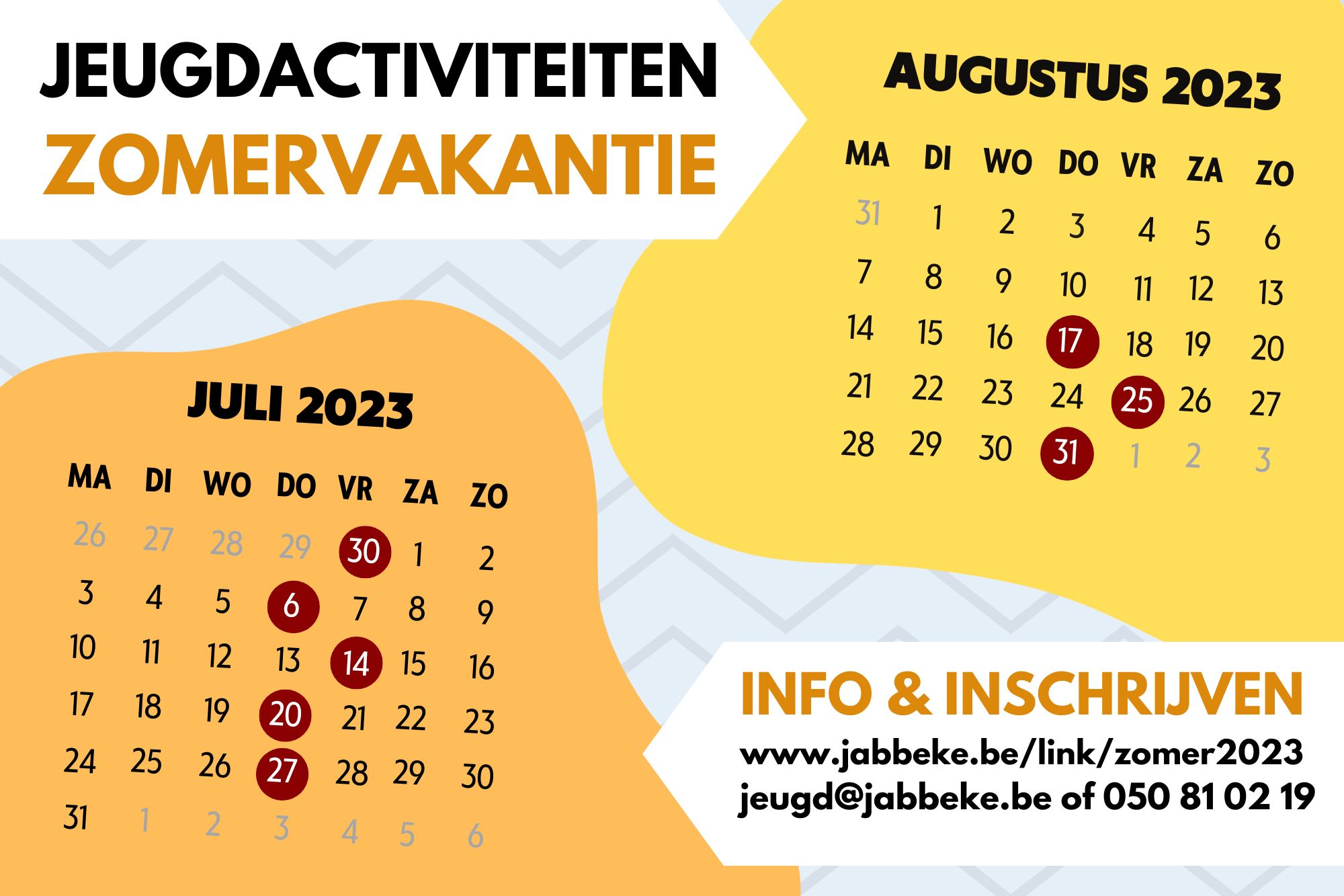 JEUGD JABBEKE - ZOMERACTIVITEITEN 2023