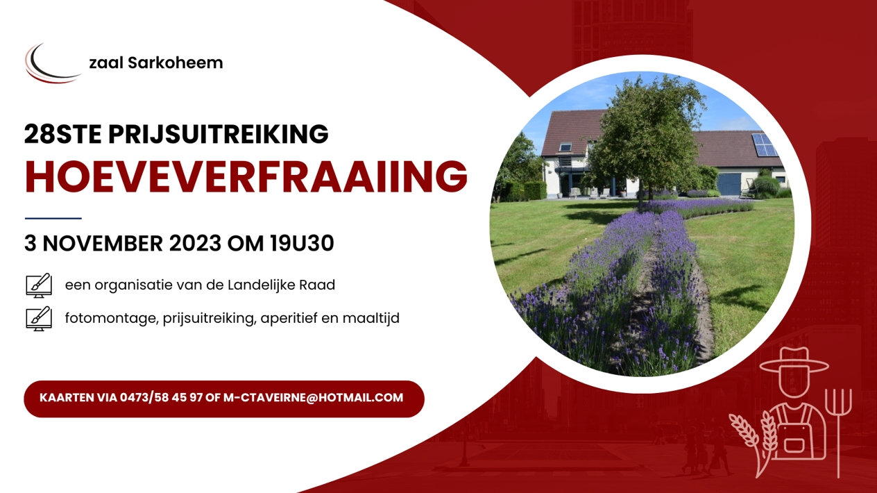 28STE PRIJSUITREIKING HOEVEVERFRAAIINGSWEDSTRIJD