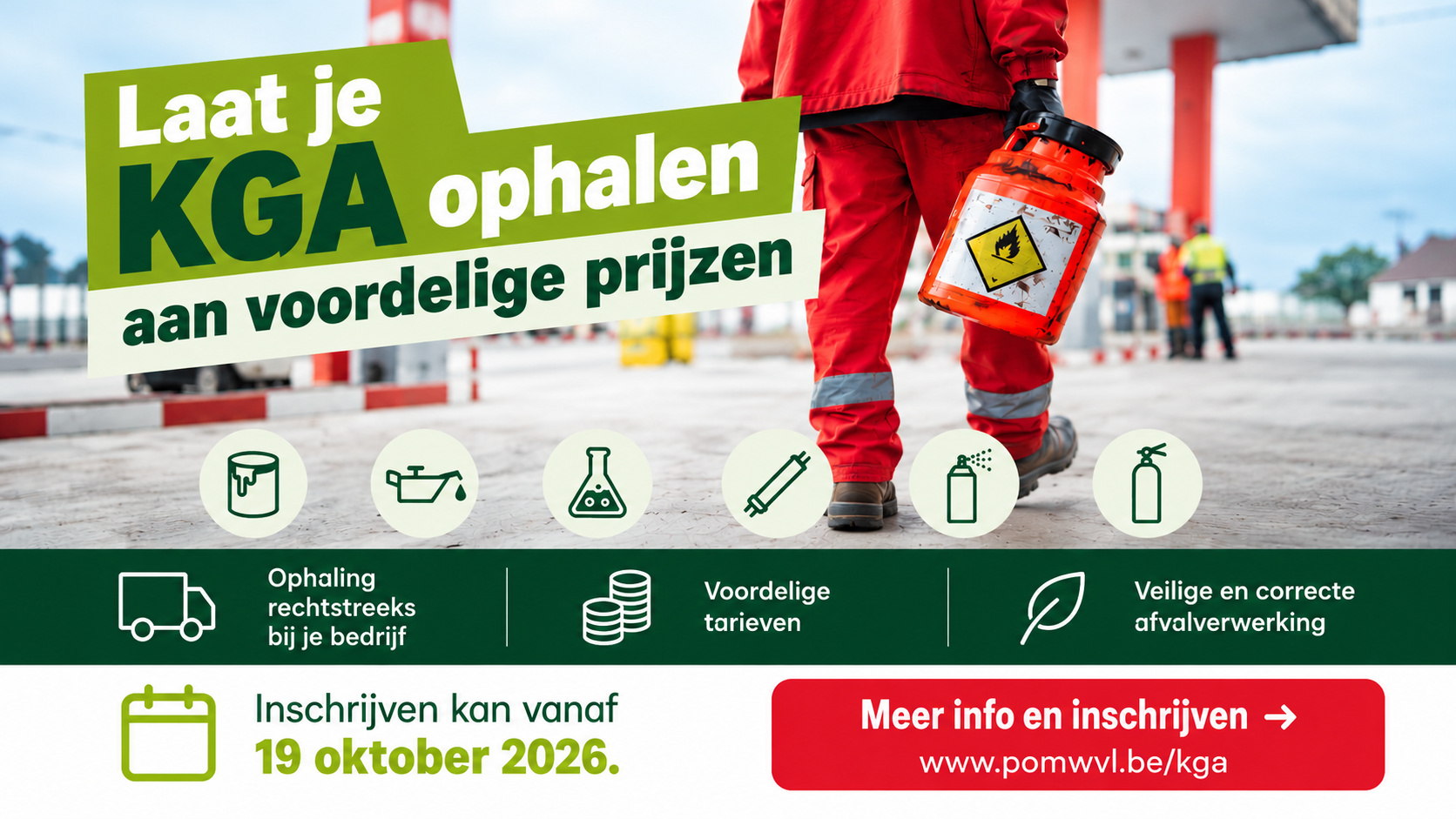 OPHALING KGA ONDERNEMERS AAN GEREDUCEERD TARIEF